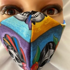 3 layered cotton face mask *New handmade